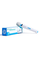 Magic Wand Plus HV-360 Waterproof Rechargeable Multispeed Vibration Massager - White/Blue